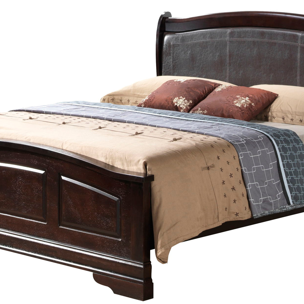 Panel Sleigh Bed Elegantly Crafted