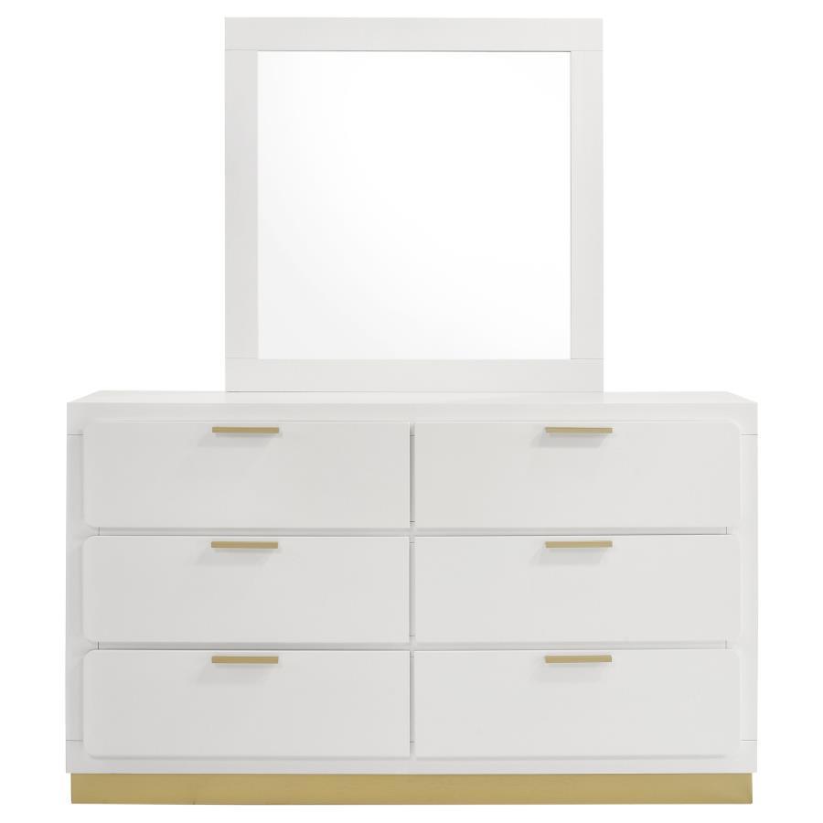 Caraway - 6-Drawer Bedroom Dresser With Mirror