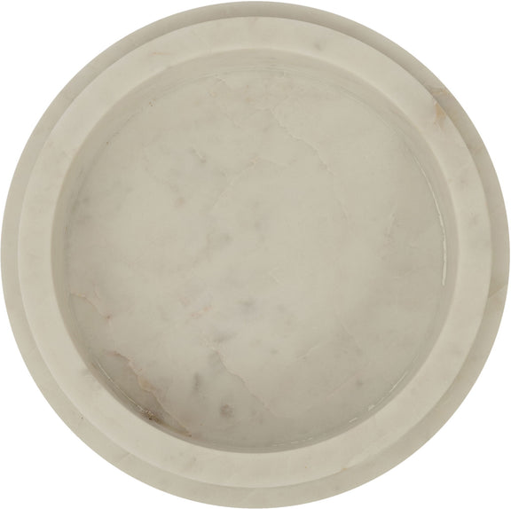 Parsons genuine marble bowl, white marble close-up with subtle veining