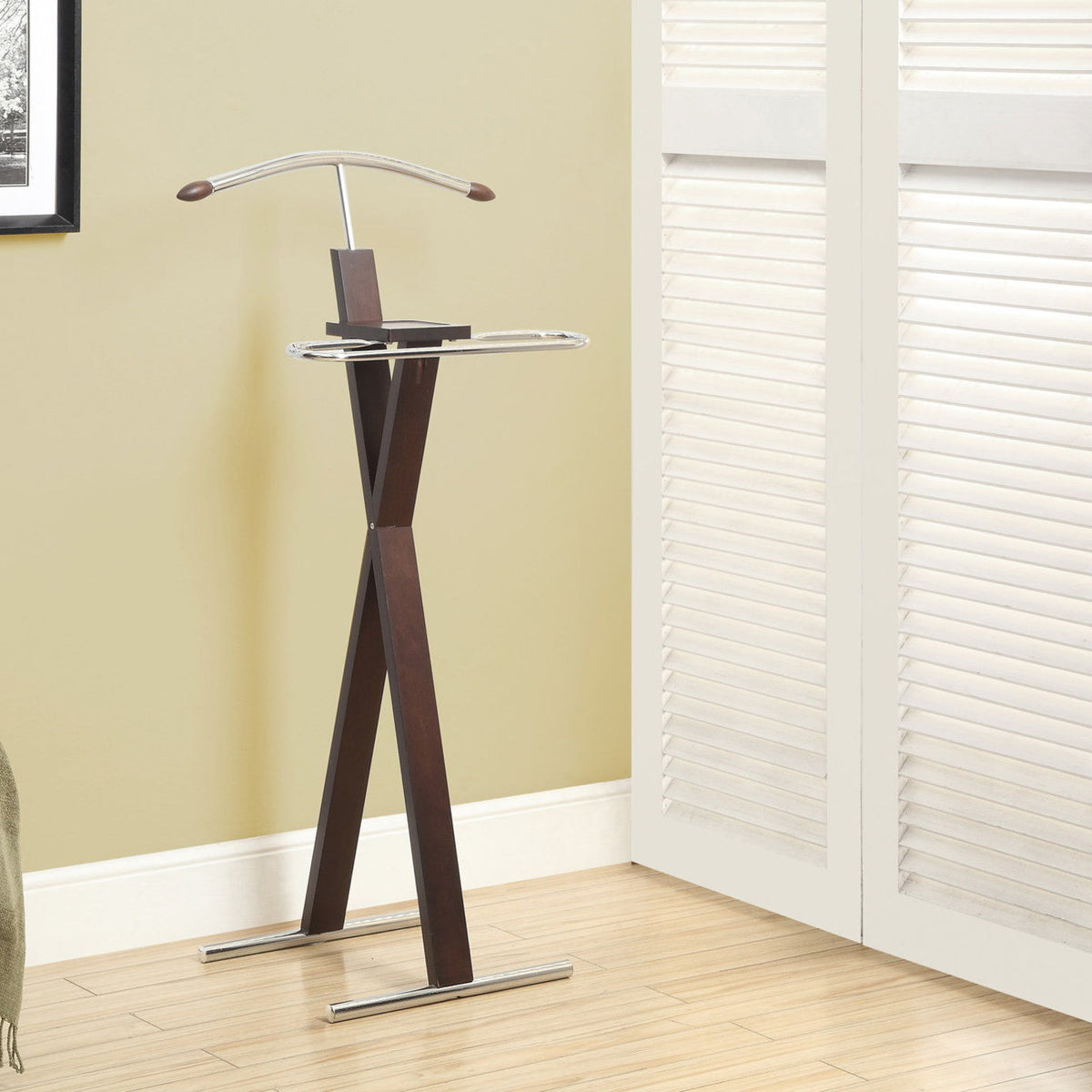 Bedroom Accent Organizer Suit Rack Bedroom - Espresso