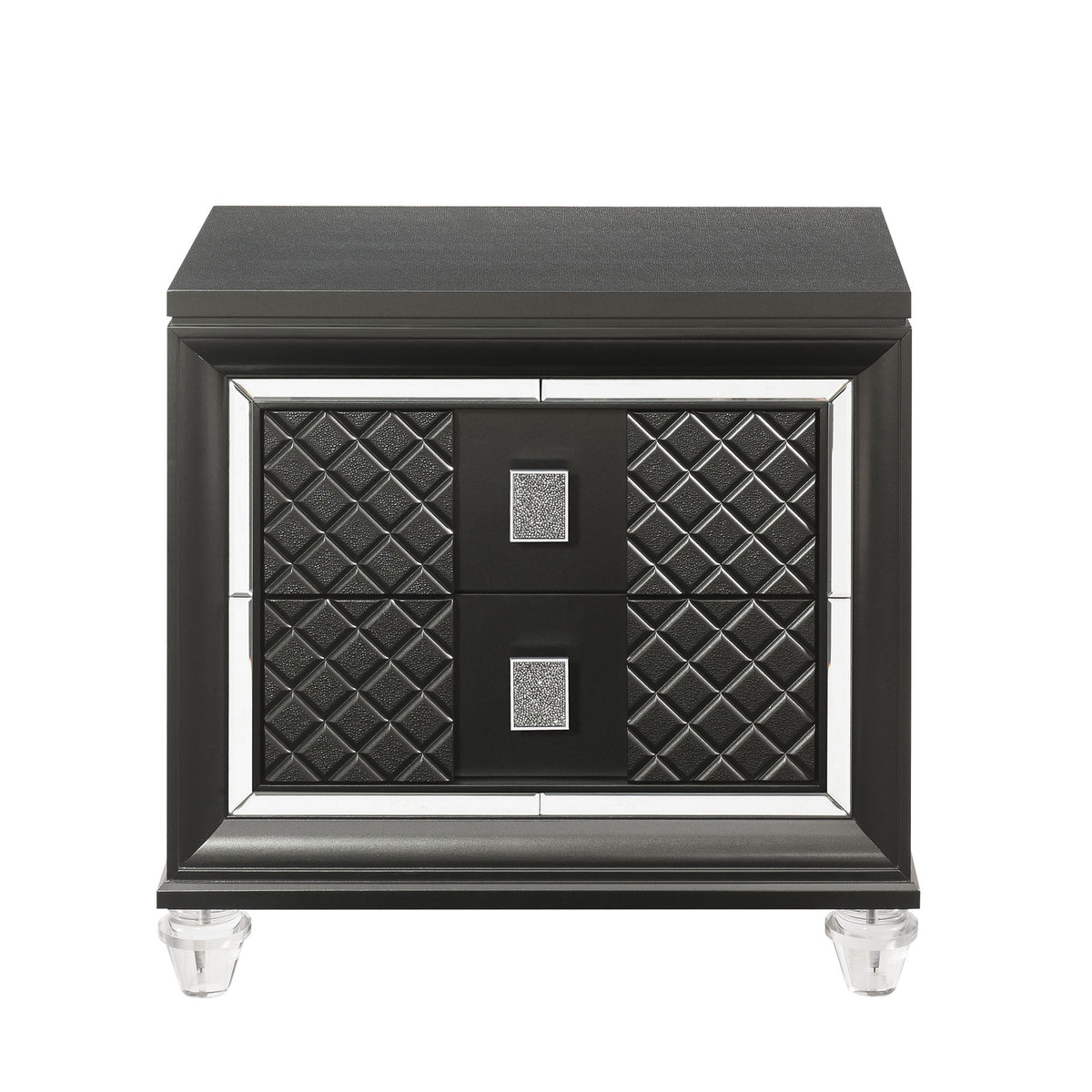 Sawyer - Metallic Nightstand - Gray