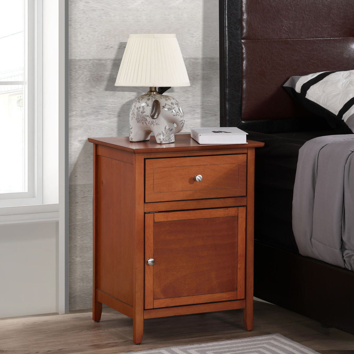 Izzy - 1 Drawer /1 Door Nightstand