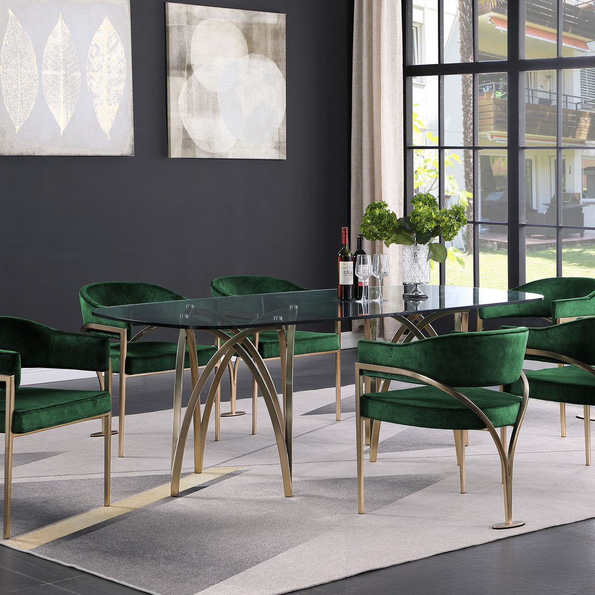 Madelyn - Dining Chair (Set of 2) - Brushed Brass