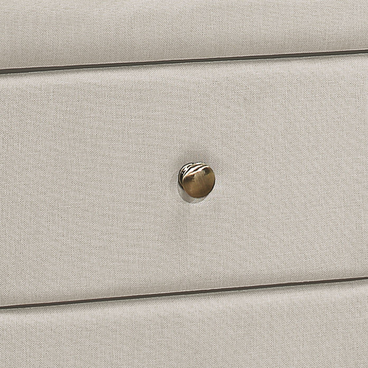 Nightstand, Storage Drawer Versatile Use, Upholstered, Transitional