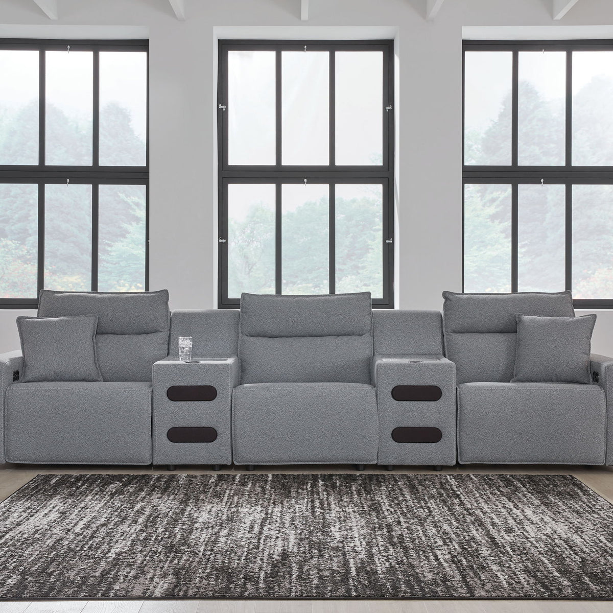 ModMax II - Salt And Pepper - Reclining Sectional