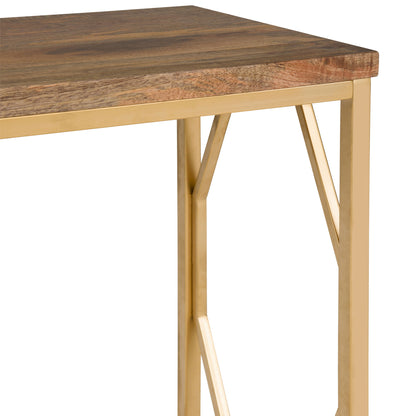 Selma - Handcrafted Metal And Wood Accent Table