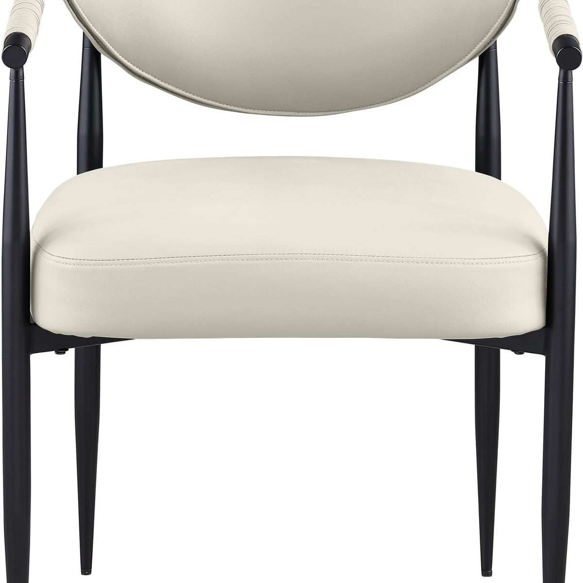 Virella - faux Leather Upholstered Dining Chair (Set of 2) - Black Base