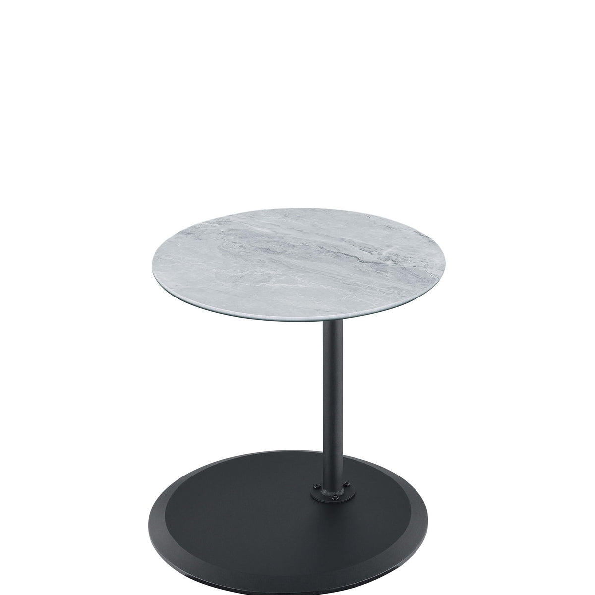 Orbit - 15.5" End Table With Height Adjustable Marble Textured Top