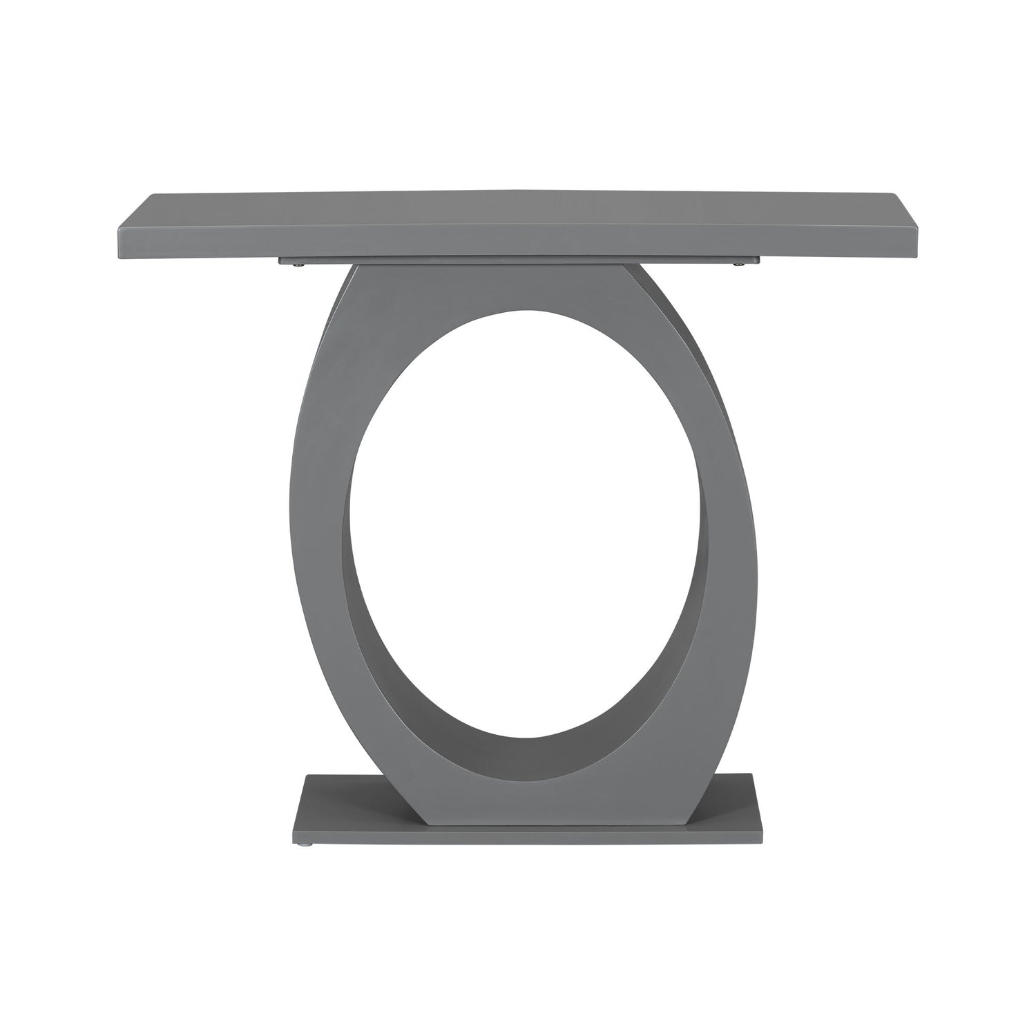 Console Table With Oval Base And Reinforced Bottom Plate