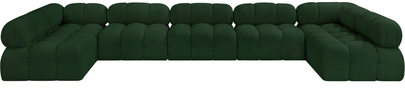 Ames - 7 Piece Boucle Fabric Modular Sectional