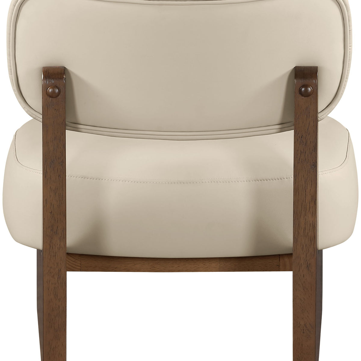 Vetra - Vegan Leather Upholstered Accent Chair With Brown Base
