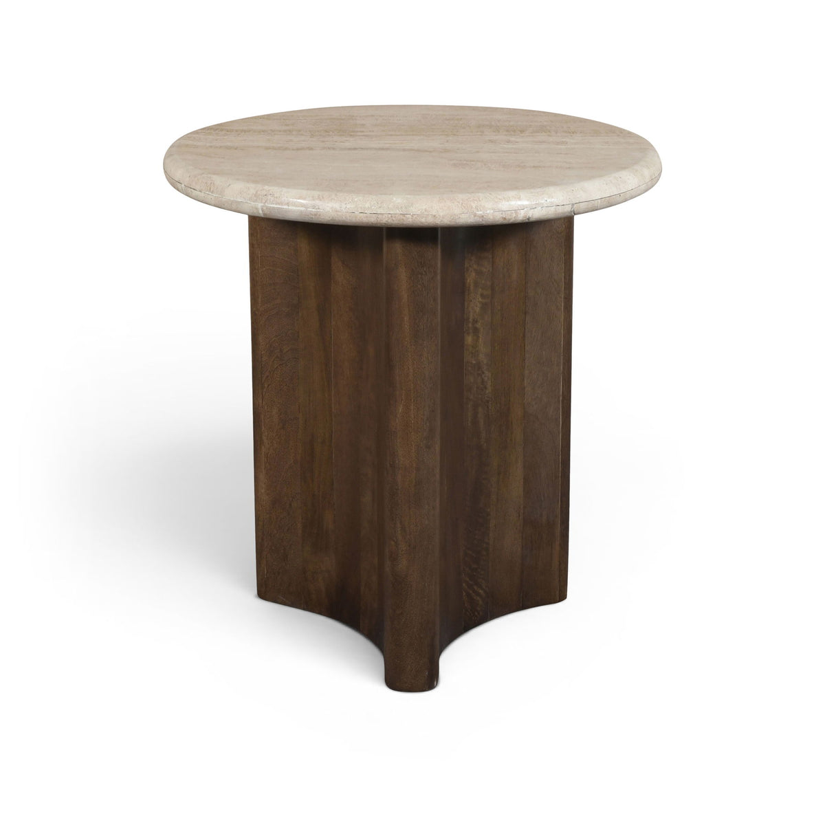 Pietra - Travertine And Mango Wood Table