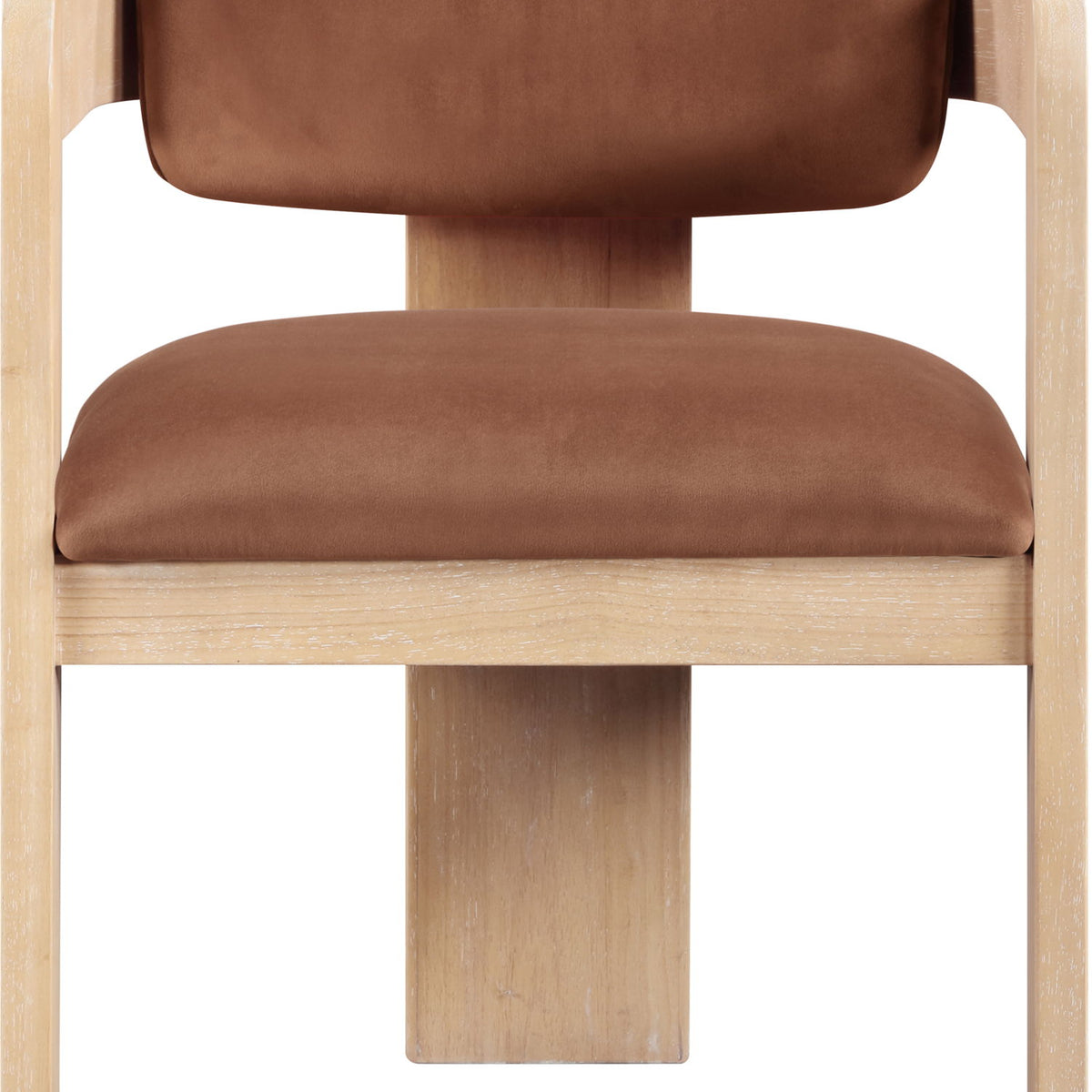 Sacha - Velvet Dining Chair With Natural Base (Set of 2)