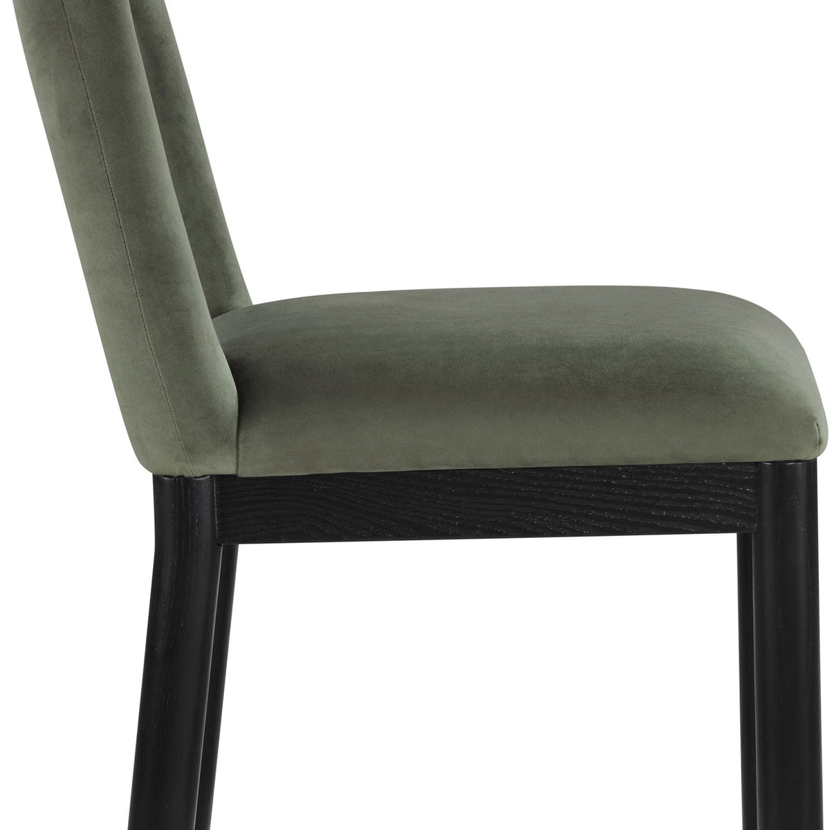 Conrad - Velvet Dining Chair With Black Legs