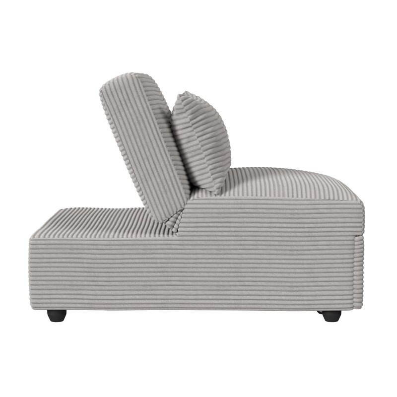 Pluto - Chair With Kidney Pillow, Klik Klak And Pop Up - Coronado Gray