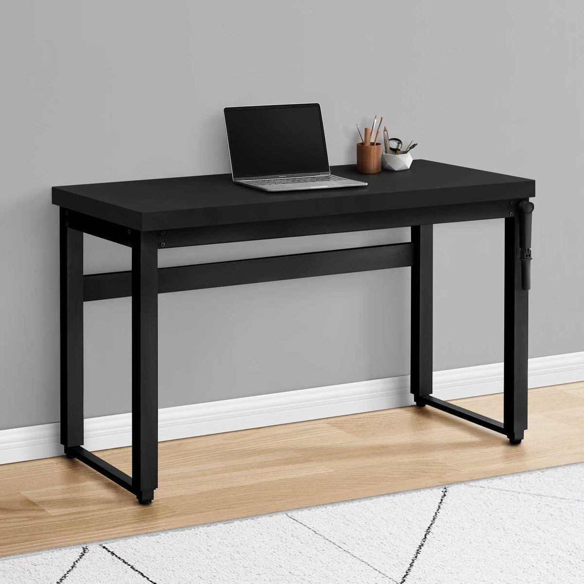 Computer Desk, Home Office, Standing, Adjustable, Laptop, Contemporary & Modern