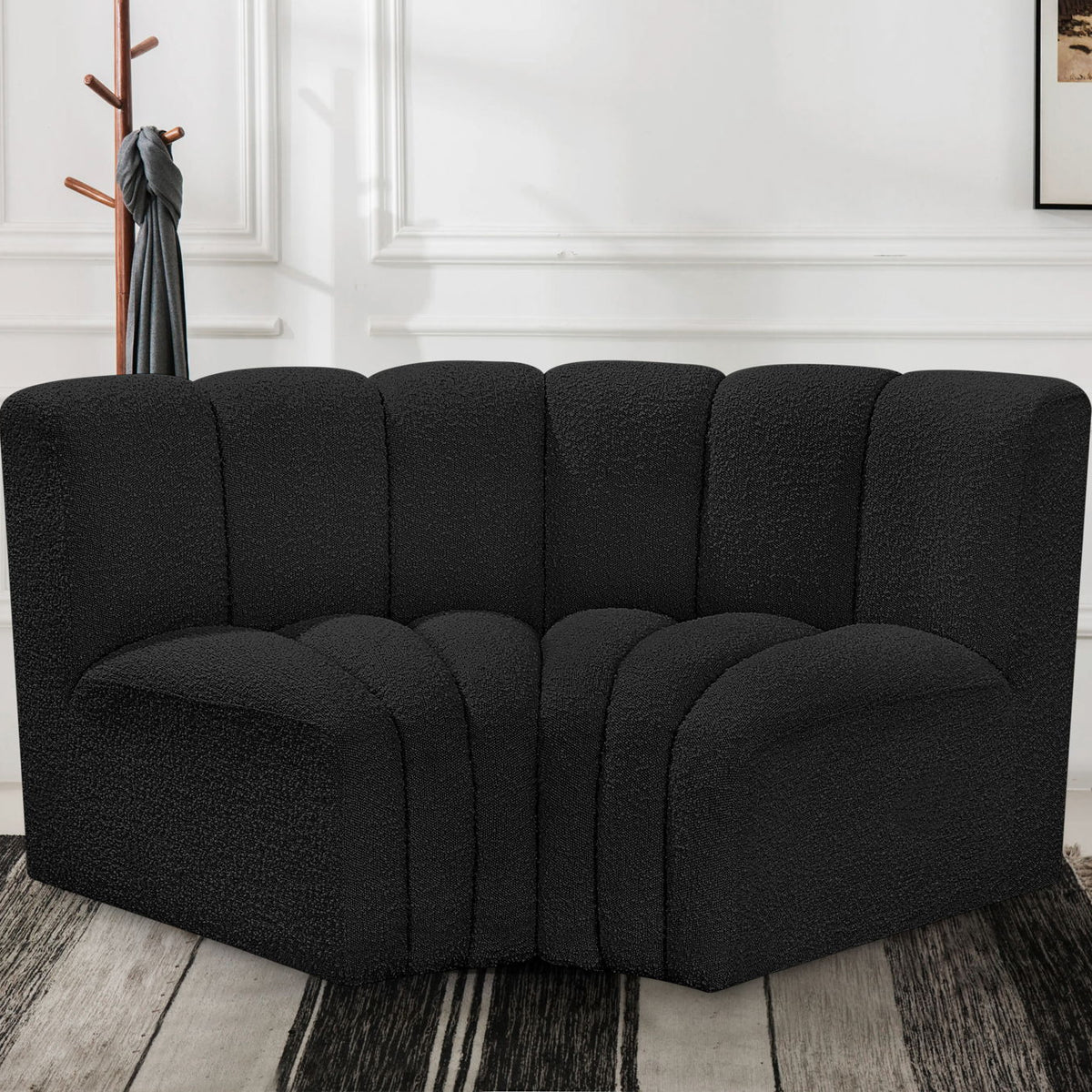 Arc - Boucle Fabric 2 Piece Modular Sofa