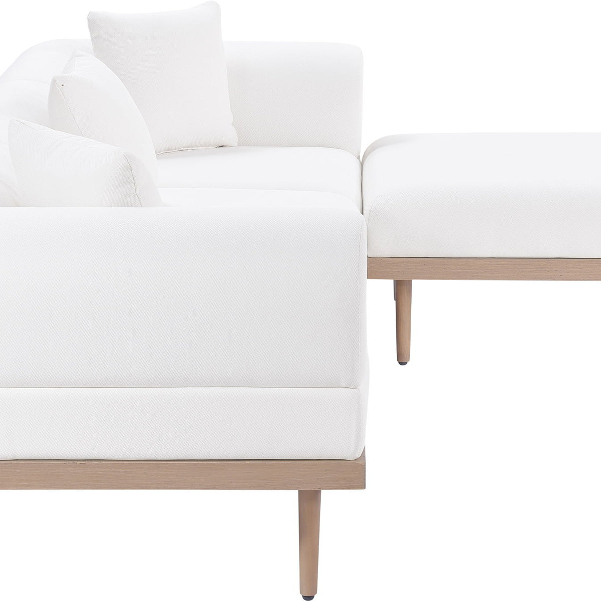 Laguna - 4 Piece 106.5" Upholstered Outdoor Patio Modular Sectional