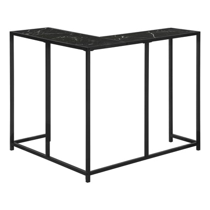 Corner Accent Console Table For Entryway, Unique L-Shaped Design