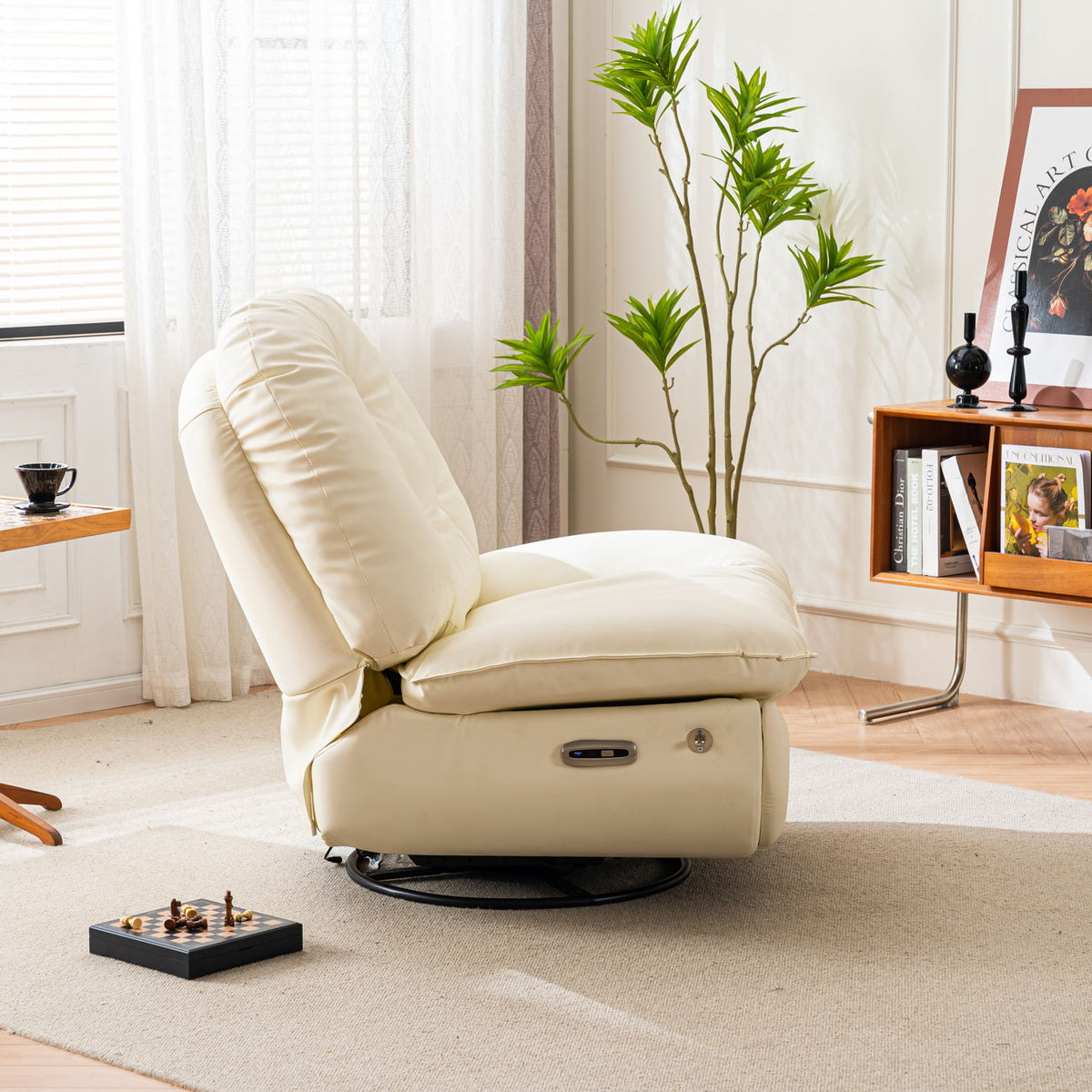 Power Recliner Swivel Glider USB Charger With Bluetooth Music Player, Sleep, Working, Game And Leisure