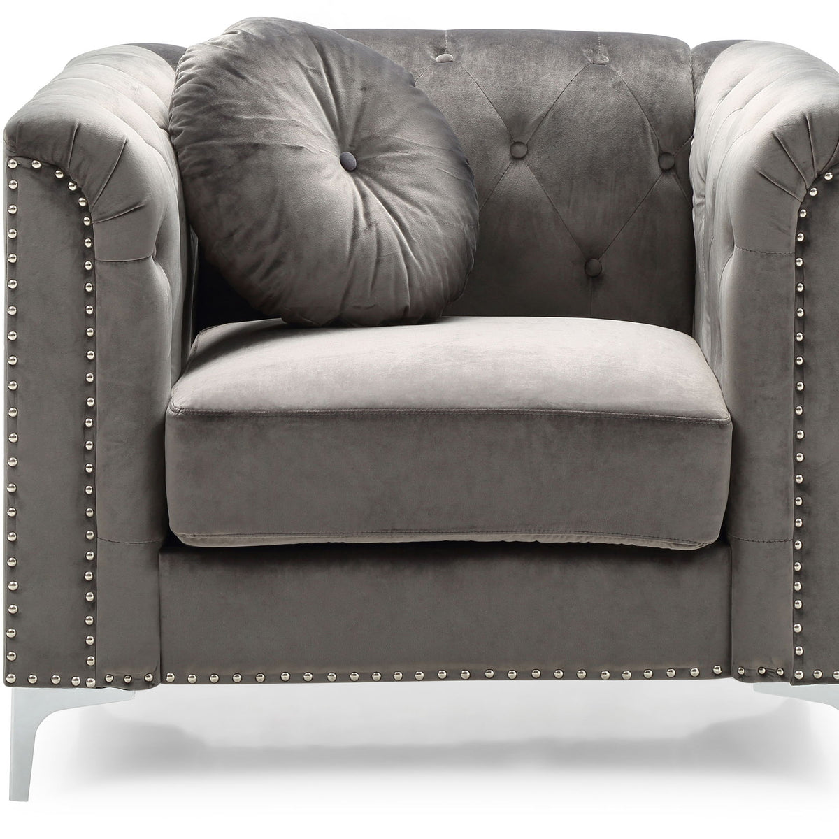 Contemporary Sloped Arm Chair