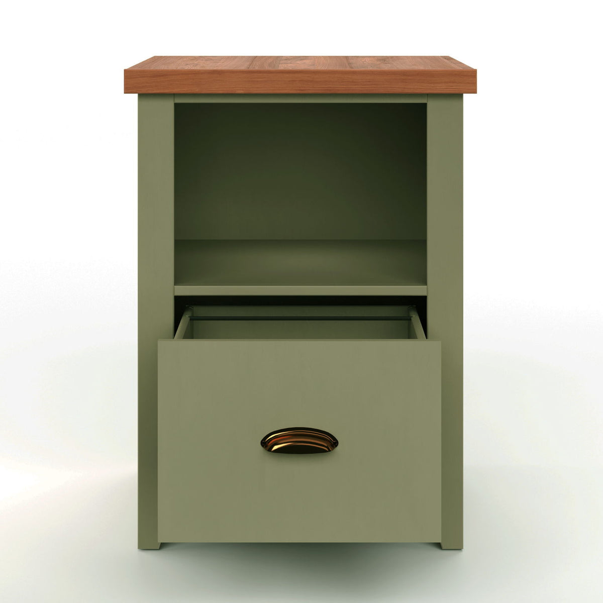 Vineyard - Drawer File - Sage Green, Fruitwood