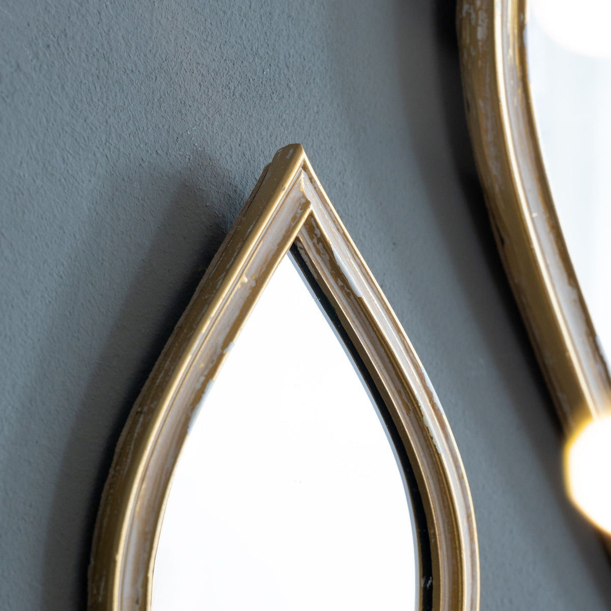 Small Decorative Mirror For Wall Decor, 2 Pieces Wall Accent
