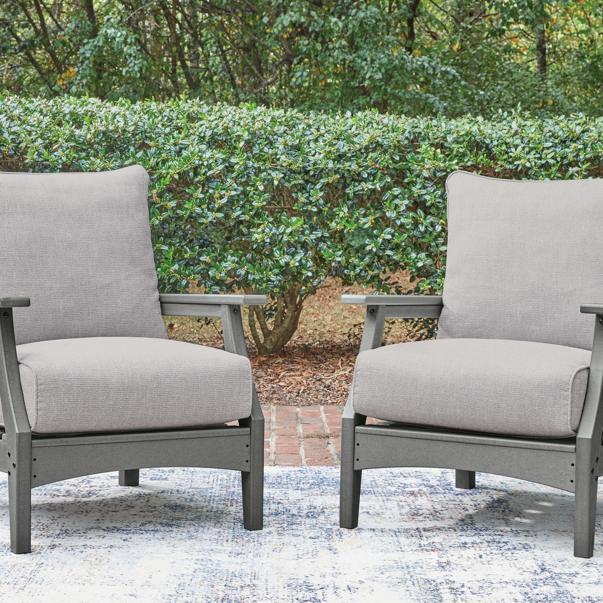 Cove Beach - Lounge Chair With Cushion (Set of 2) - Gray