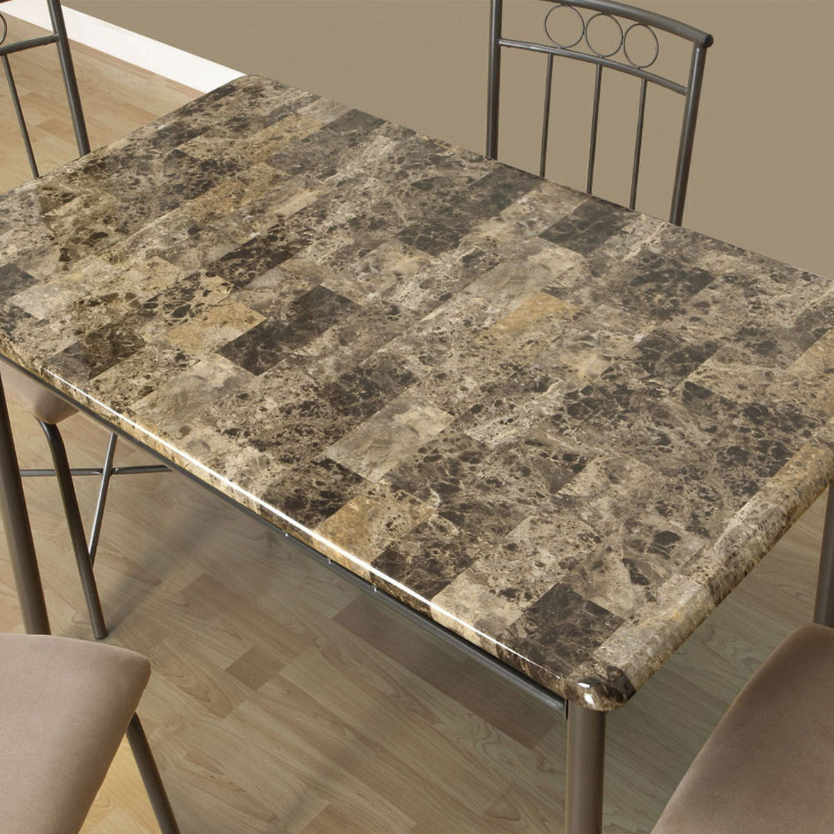 5 Pieces Dining Table Set, Small, Rectangular