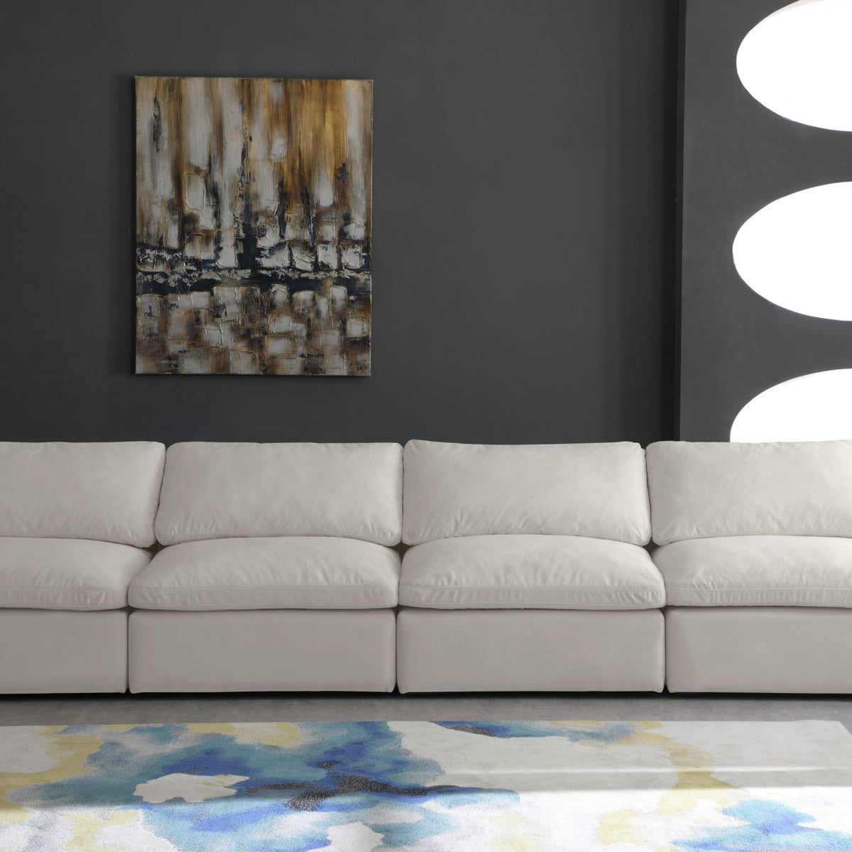 Cozy - Modular Armless 4 Seat Sofa