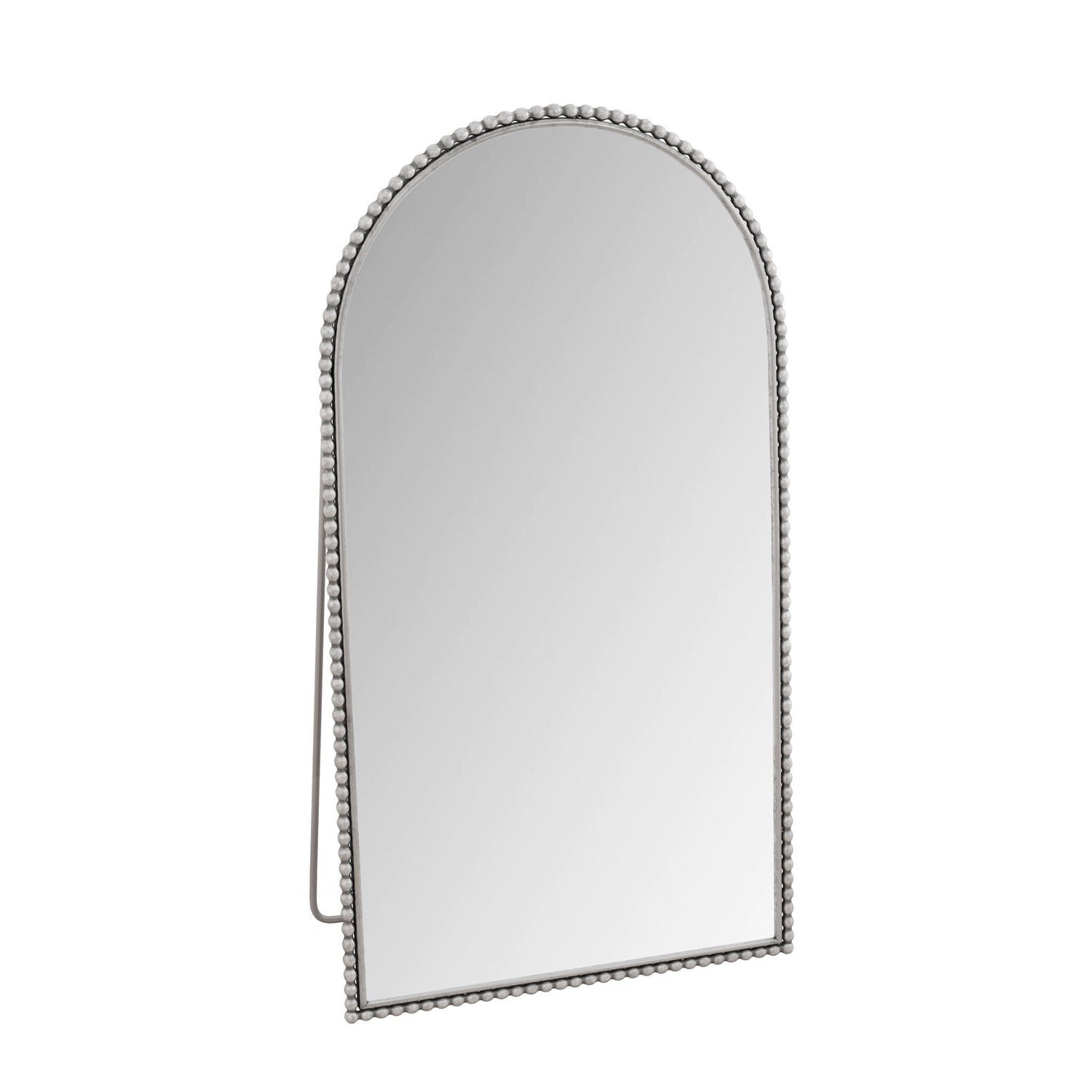 Arch Retro Full Length Mirror With Supporting Feet - Silver