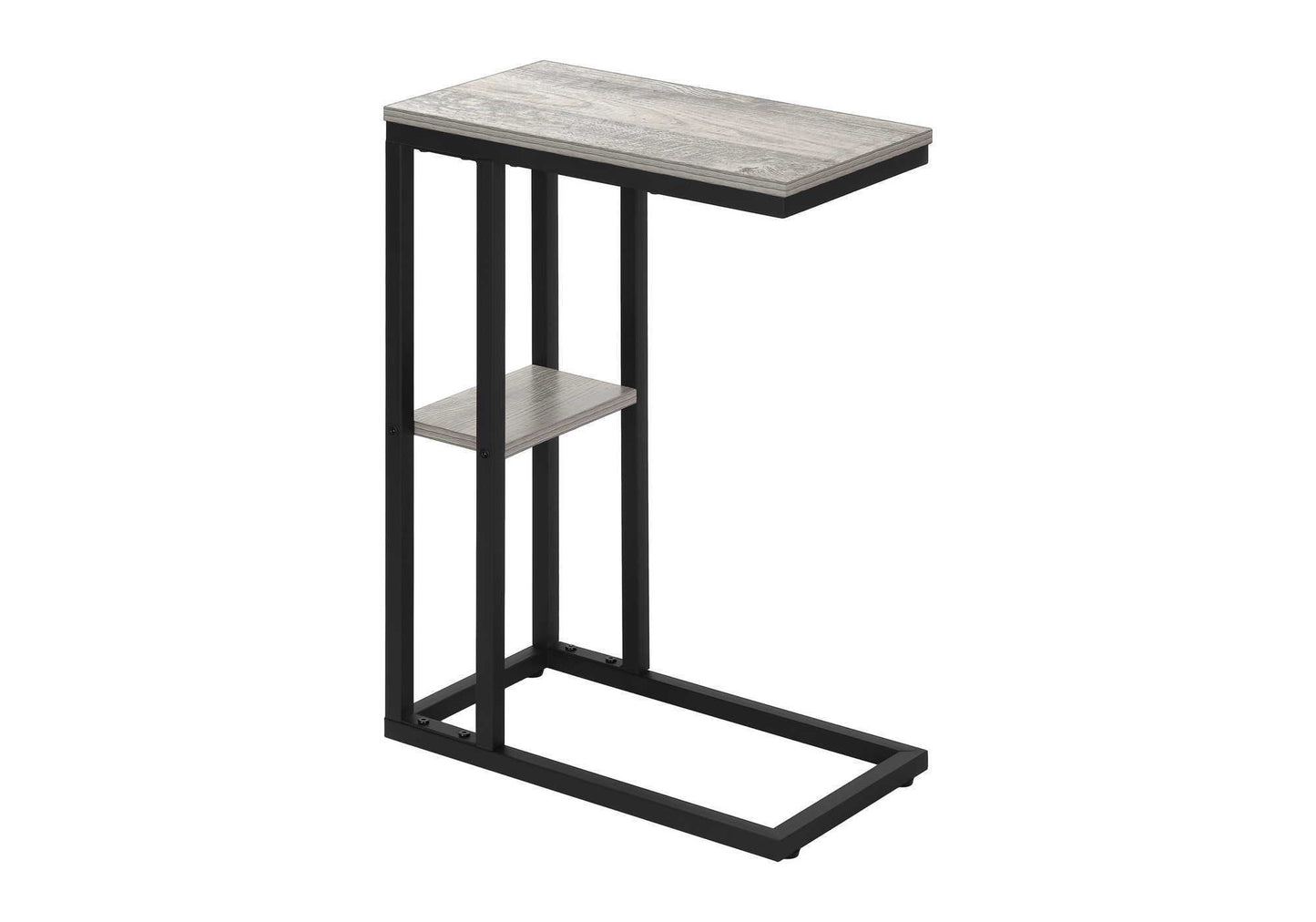 Accent Table, C - Shaped, Marble Look Contemporary & Modern Convenient Design