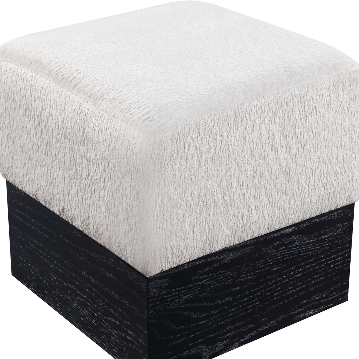 Havre - Ottoman / Stool With Black Base