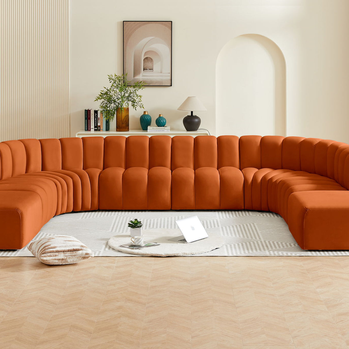 Arc - Velvet Modular Sectional