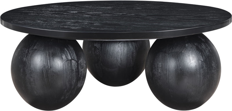 Fitch - Wood Oak Veneer Coffee Table - 3 Legs