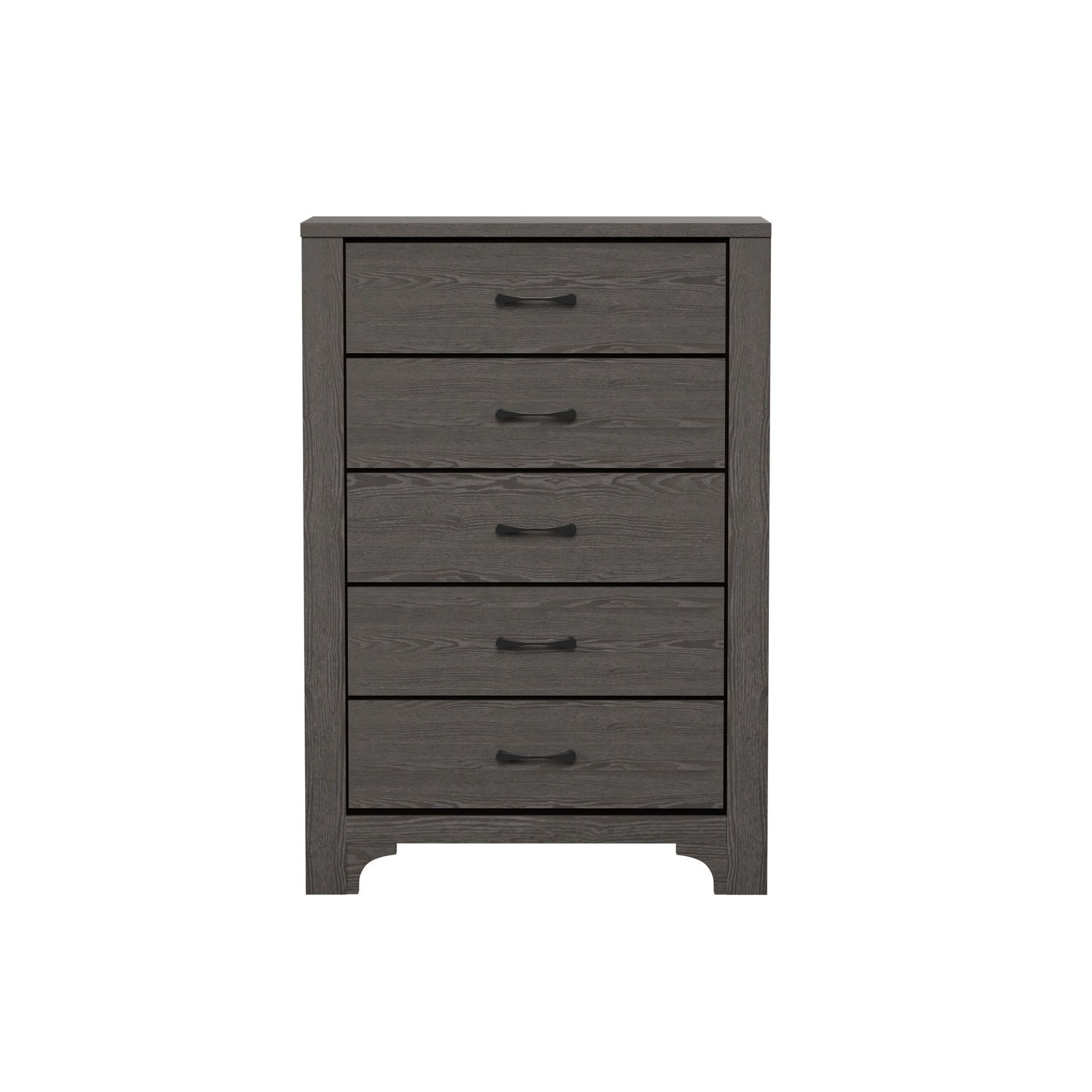 5 Drawer Dresser - Gray / Brown