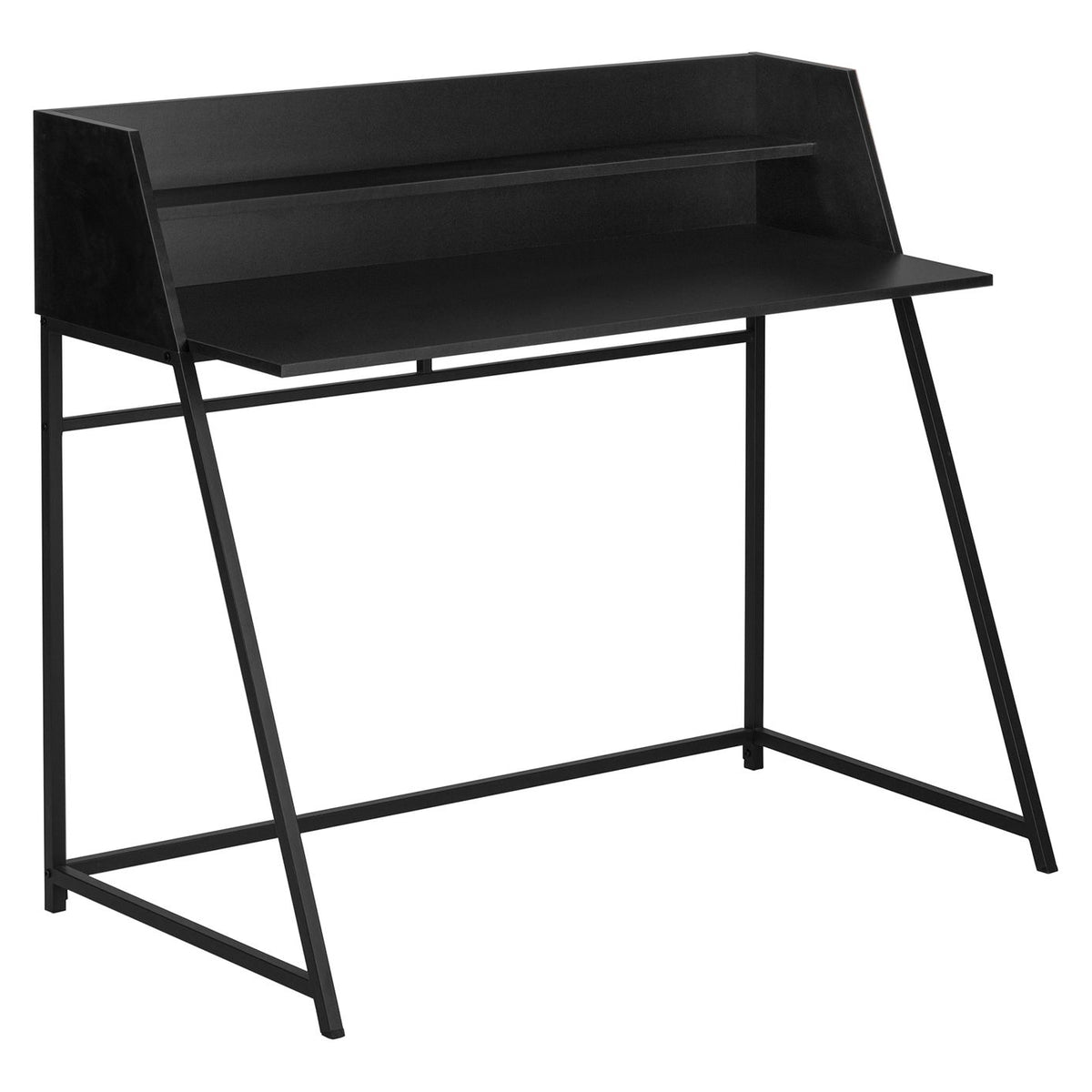 Computer Desk For Home Office Laptop, Storage Shelves, Contemporary & Modern
