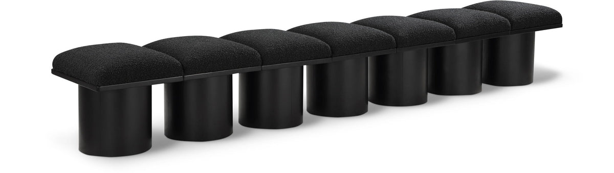 Pavilion - 7 Piece Modular Bench With Black Base