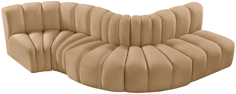 Arc - Velvet 5 Piece Modular Sofa