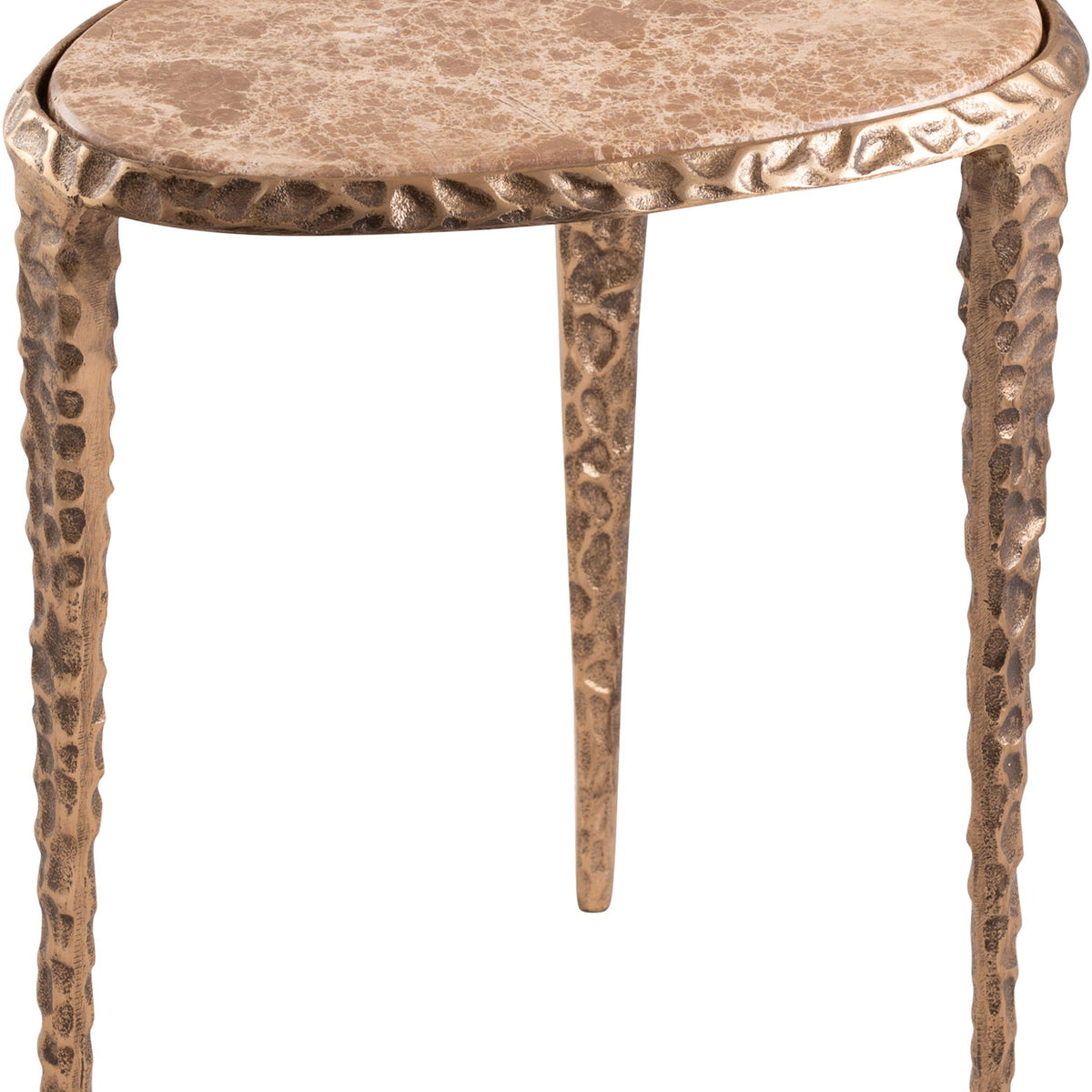 Gild - Aluminum Base And Genuine Marble Top Table