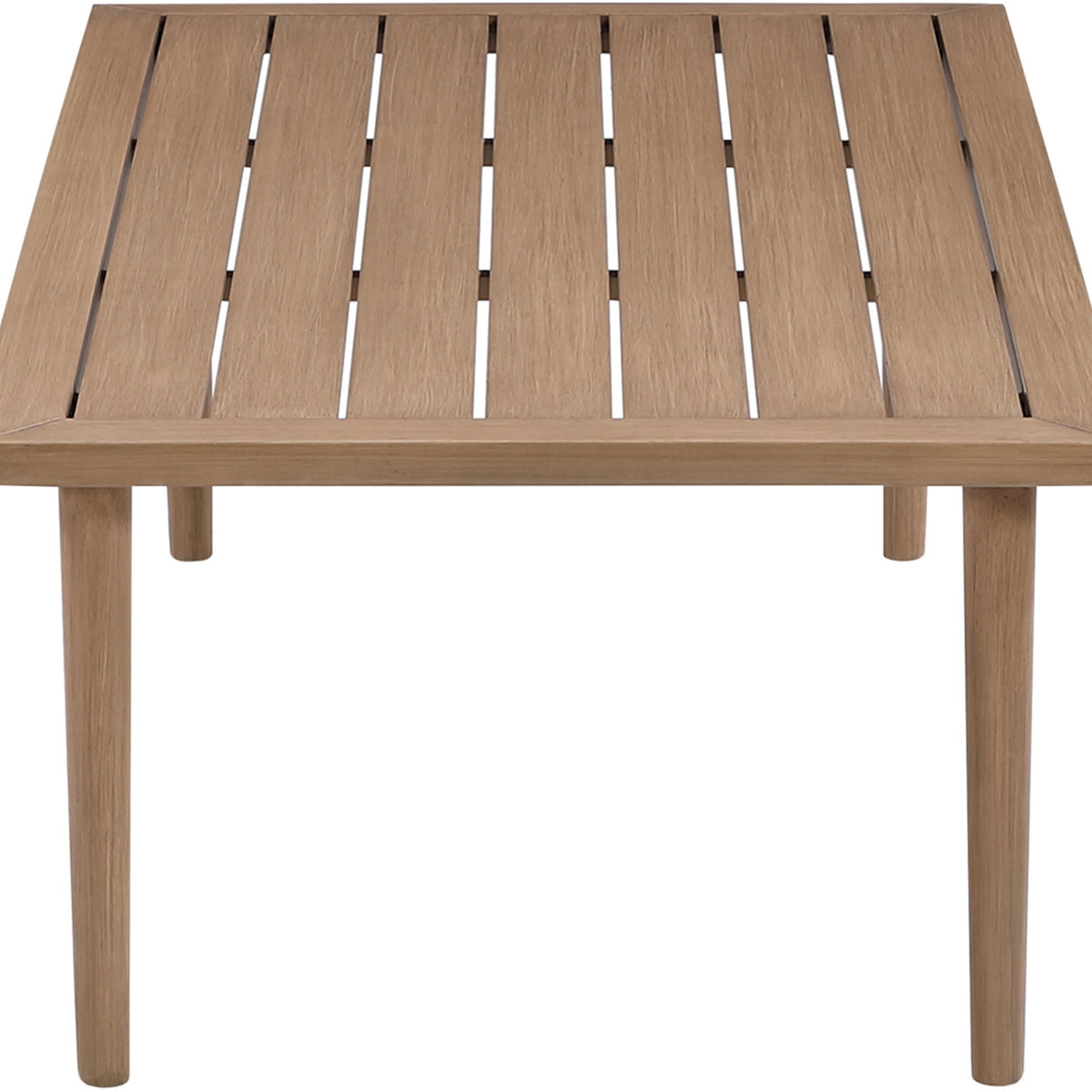Laguna - Aluminum Outdoor Patio Coffee Table - Natural