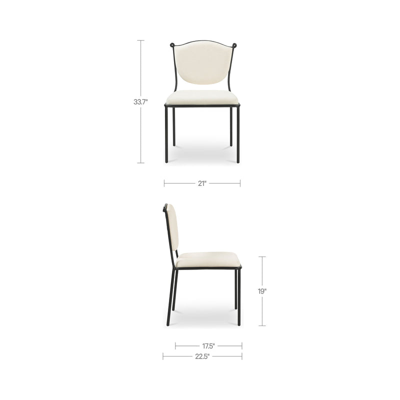 Ferris - Dining Chair - Cream / White