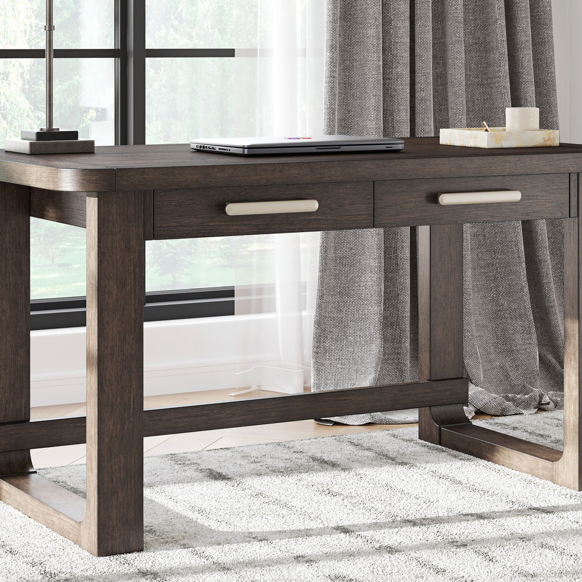 Breckington - Dark Brown - Home Office Desk