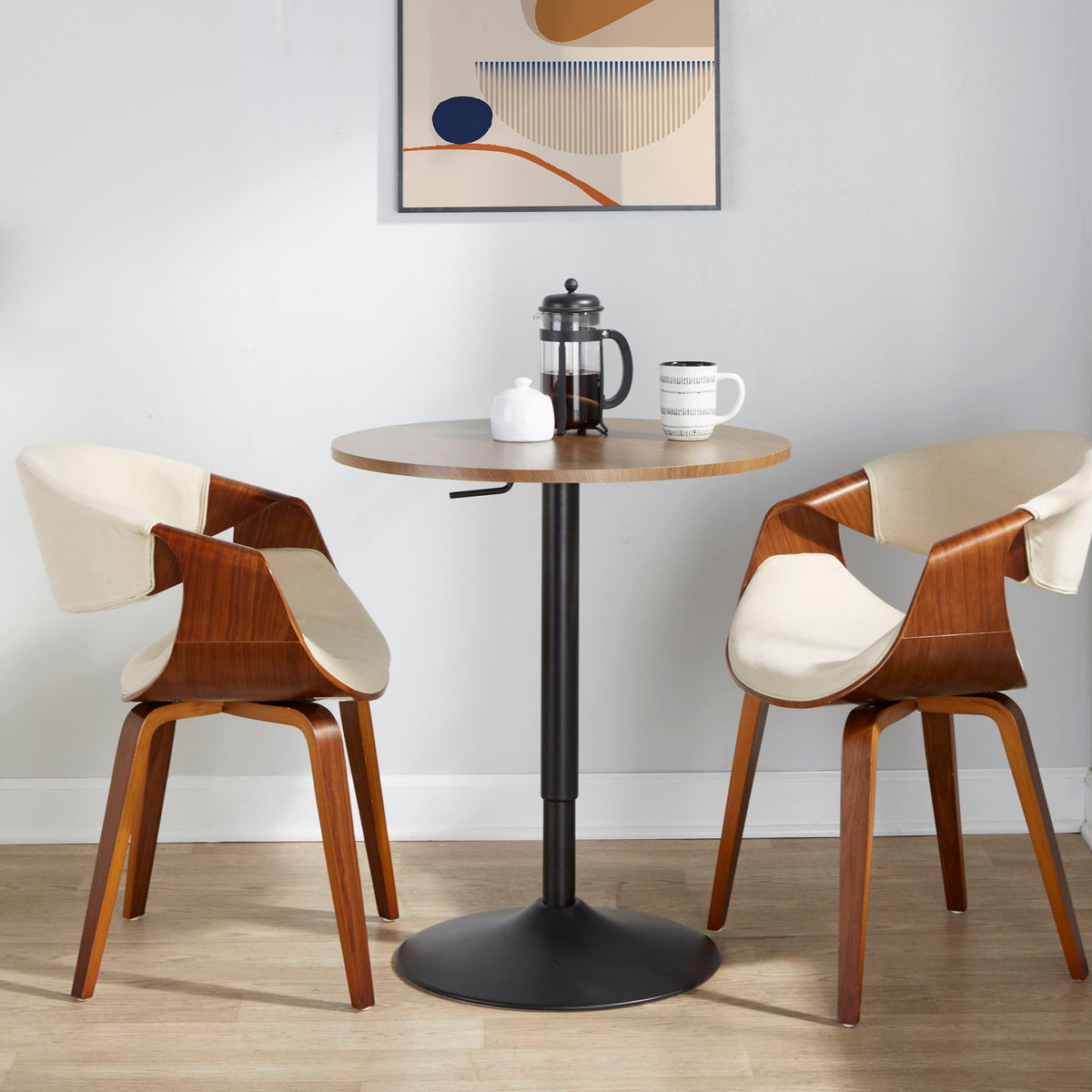 Elia - Contemporary Adjustable Bar Table