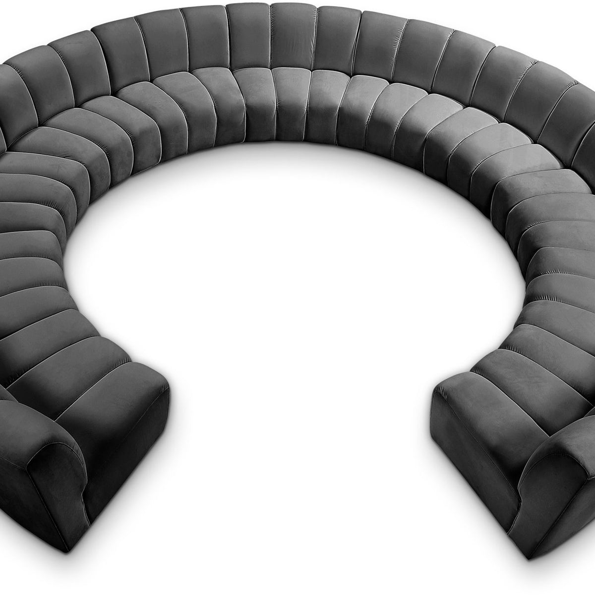 Infinity - 11 Piece Velvet Modular Sectional