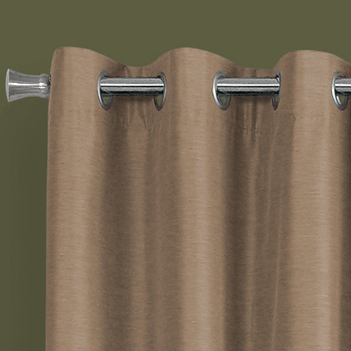 2 Pieces Set, Curtain Panel, Room Darkening, Grommet, Contemporary & Modern