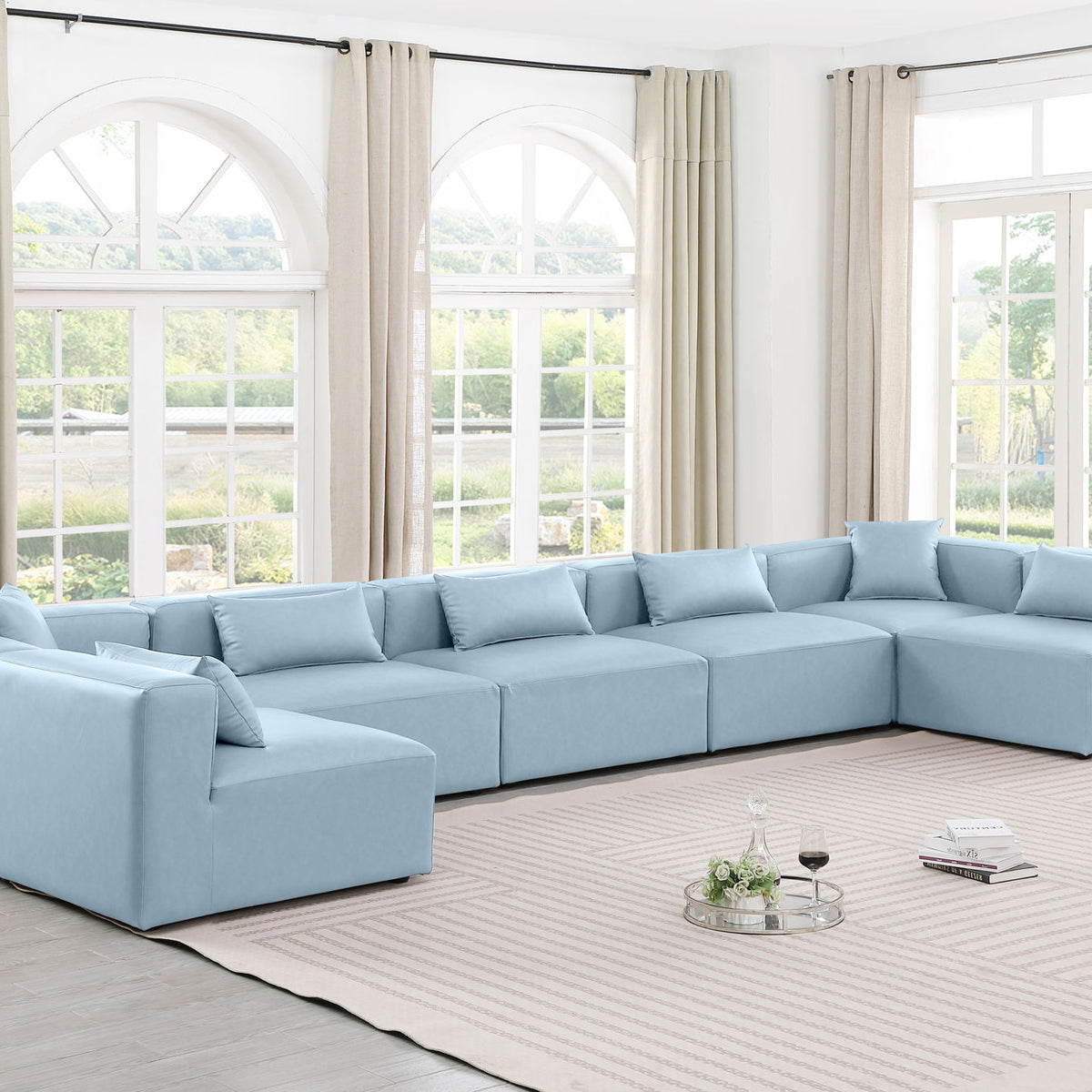 Cube - 7 Piece Modular U-Shaped Sectional