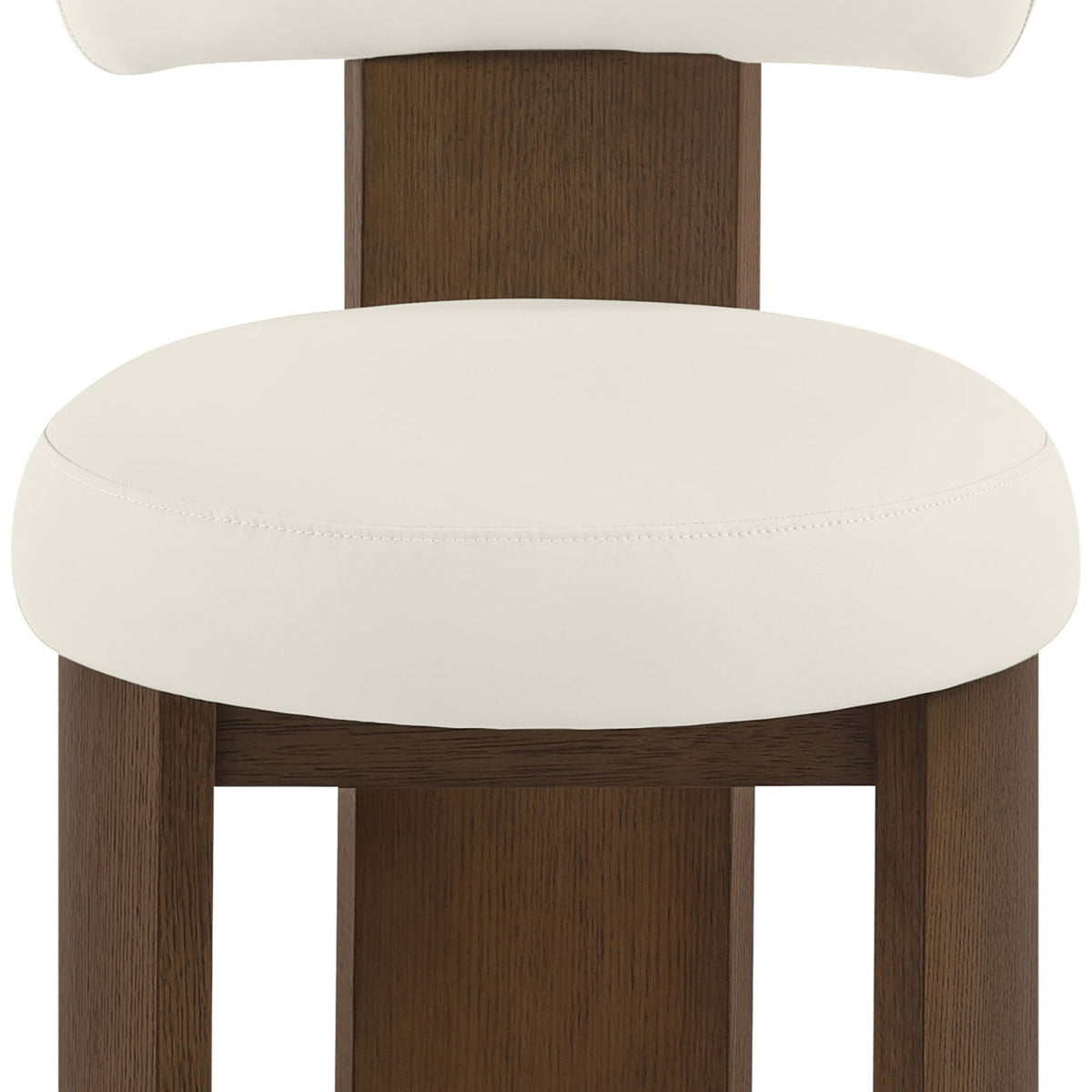 Atelier - Vegan Leather Upholstered Dining Chair (Set of 2) - Painted Brown Frame