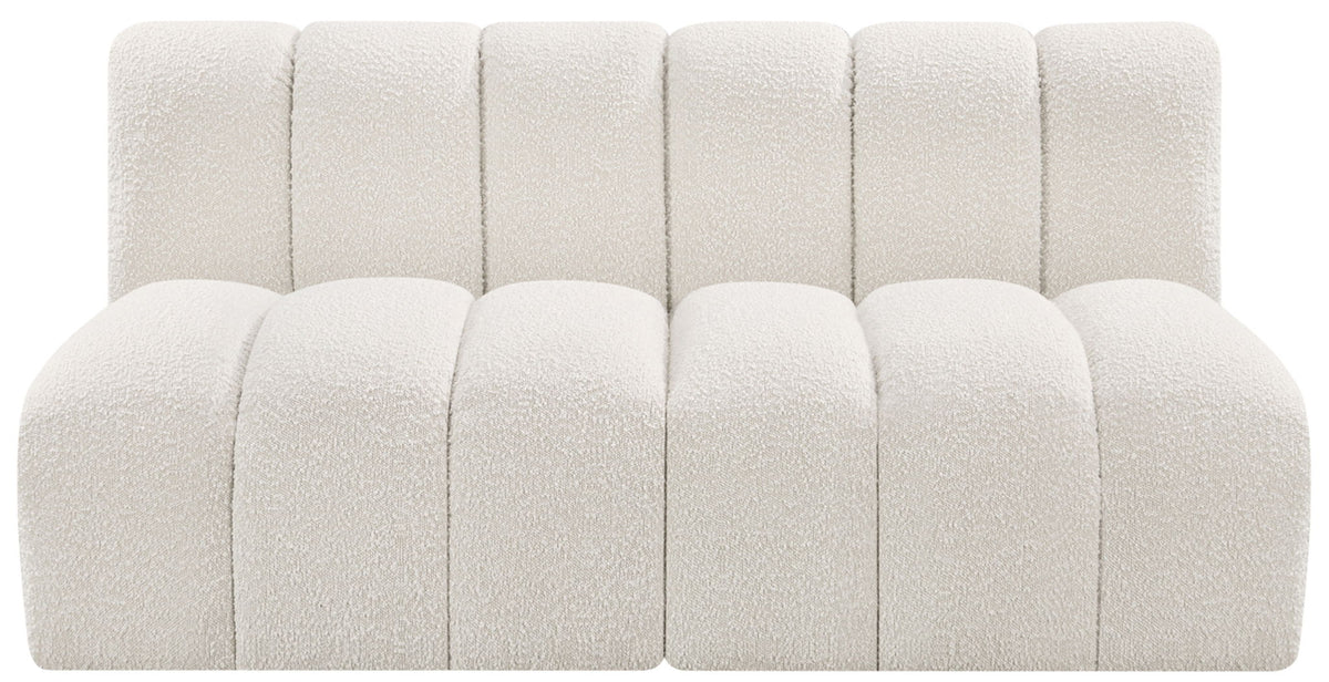 Arc - Boucle Fabric 2 Seats Modular Sofa