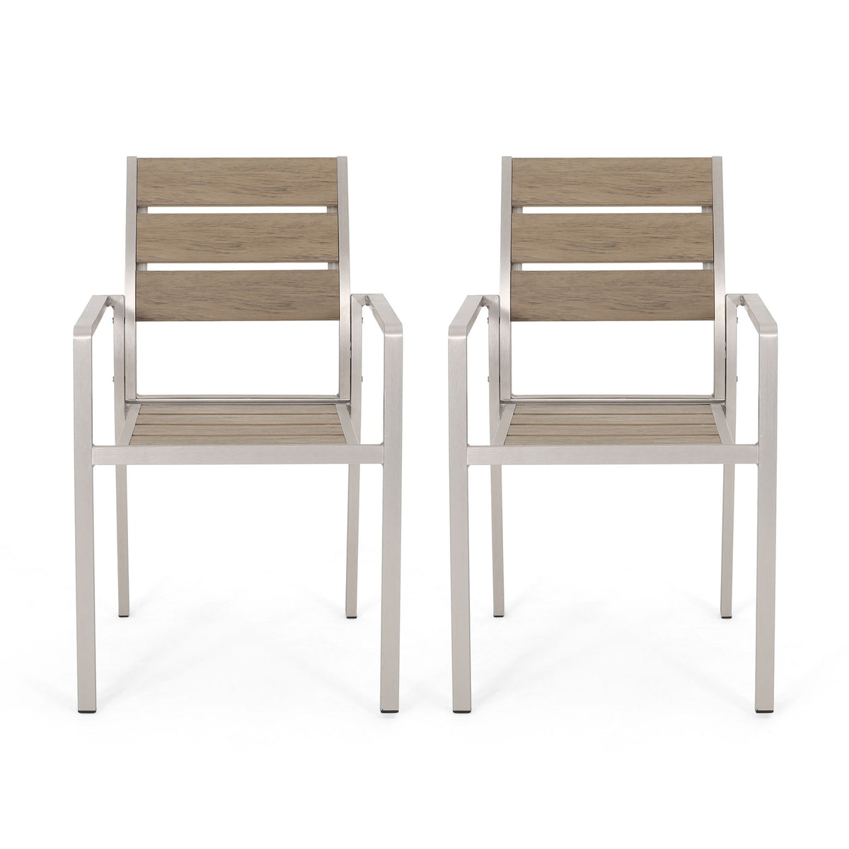 Dreamlan - Outdoor Aluminum Dining Chair (Set of 2)